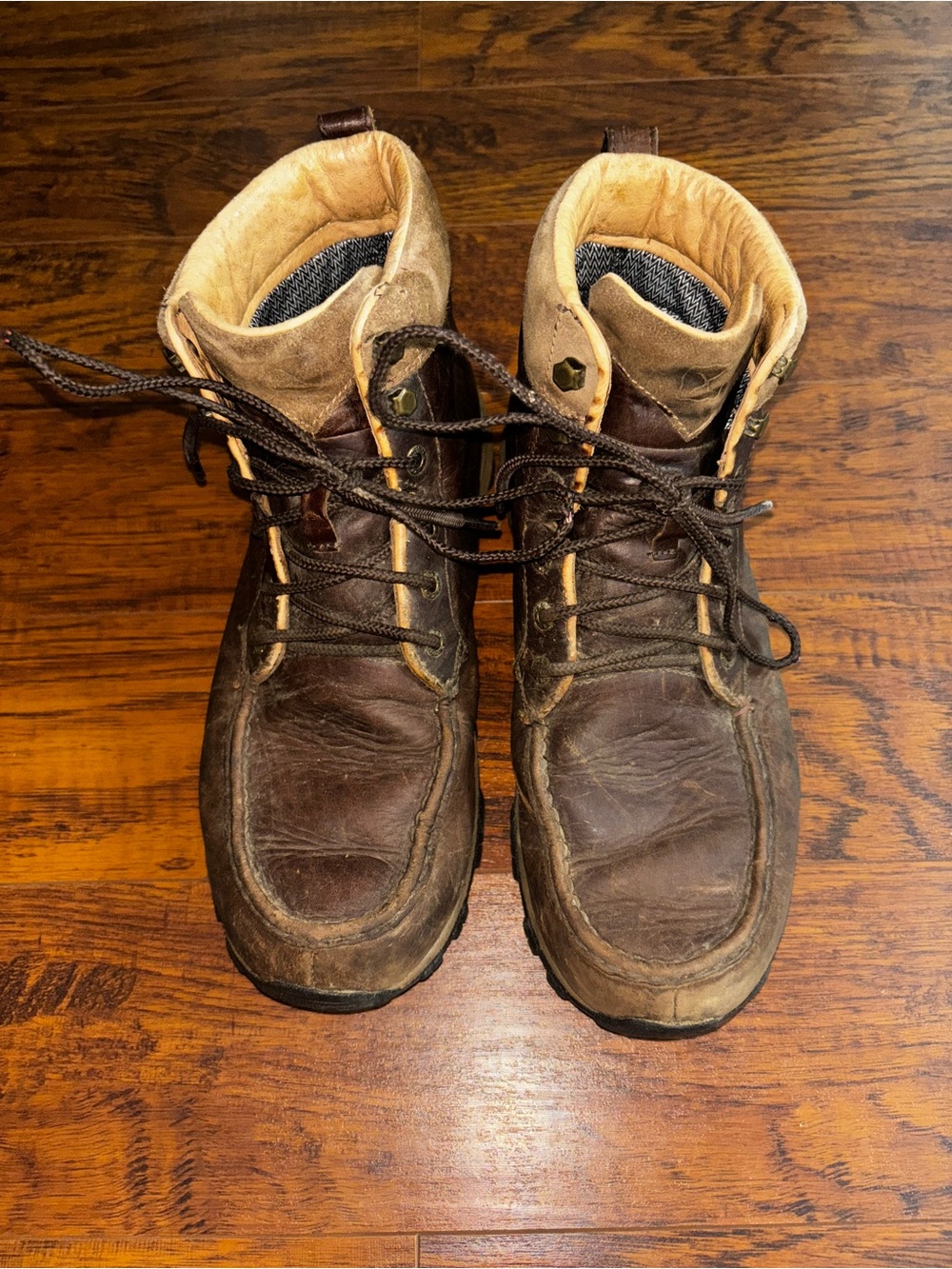 Twisted X Waterproof Hiker Boots Brown Leather Lace-Up Outdoor Work Footwear